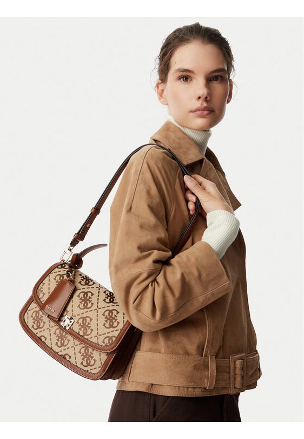 Guess Torebka HWJG97 55210 Brązowy. Kolor: brązowy. Materiał: skórzane