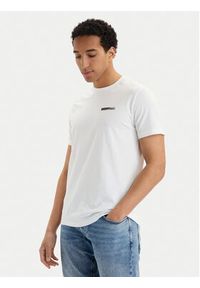 Calvin Klein T-Shirt SS 30s EU LV04LG810G Biały Slim Fit. Kolor: biały. Materiał: bawełna #5