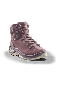Buty trekkingowe damskie Lowa Renegade Evo Mid Gtx. Wysokość cholewki: za kostkę. Kolor: różowy. Materiał: zamsz, tkanina. Szerokość cholewki: normalna