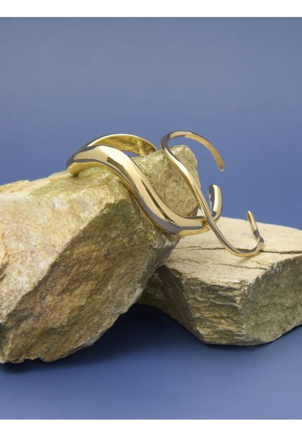 Sinsay - Bransoletki 2 pack - złoty. Materiał: złote. Kolor: złoty