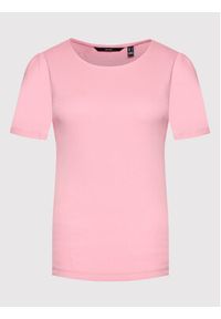 Vero Moda T-Shirt Natasha 10264993 Różowy Regular Fit. Kolor: różowy. Materiał: bawełna #2