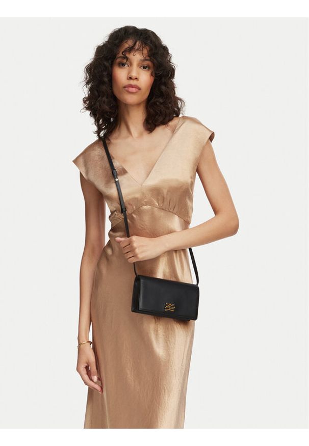 Karl Lagerfeld - KARL LAGERFELD Torebka B2W30268 Czarny. Kolor: czarny. Materiał: skórzane