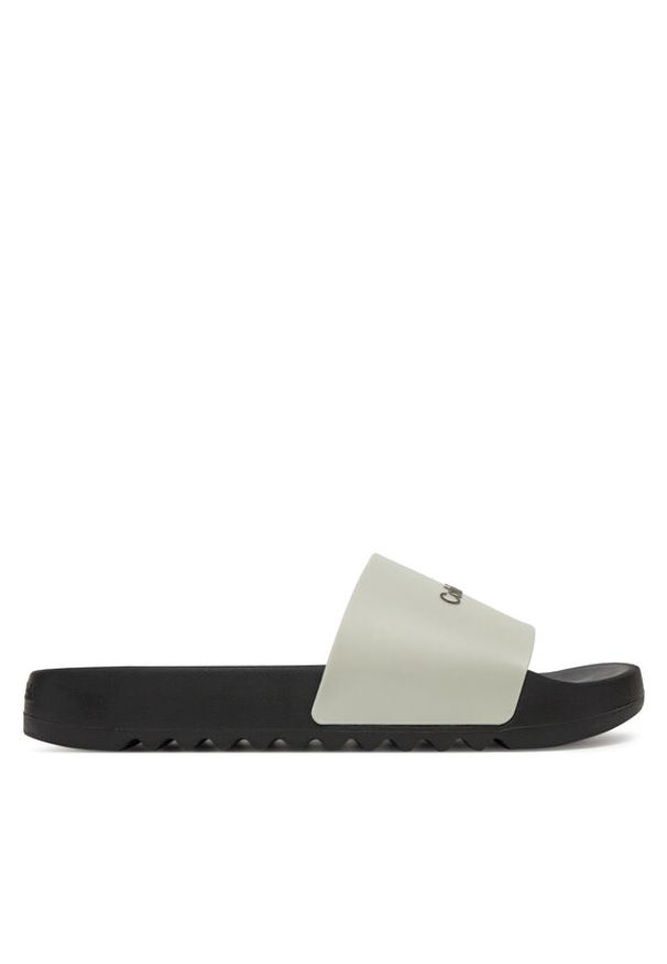 Calvin Klein Klapki Chunky Pool Slide Rub HM0HM01063 Szary. Kolor: szary
