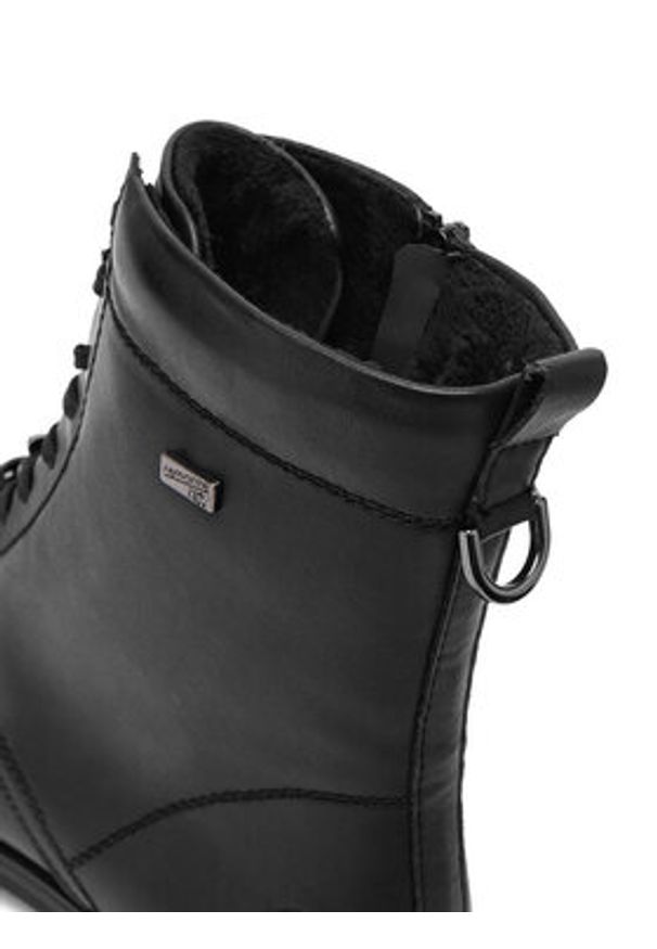 Remonte Trzewiki CEO-D2S73-00 Czarny. Kolor: czarny. Materiał: skóra