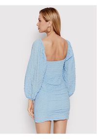 DeeZee Sukienka codzienna Gessa 12250 Błękitny Slim Fit. Okazja: na co dzień. Kolor: niebieski. Materiał: bawełna. Typ sukienki: proste. Styl: casual #5