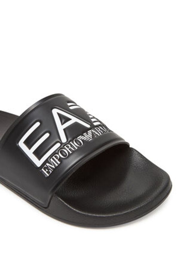 EA7 Emporio Armani Klapki 7X000108 AF15118 UC001 Czarny. Kolor: czarny. Materiał: syntetyk