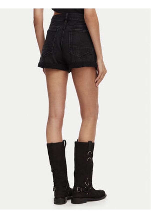 G-Star RAW - G-Star Raw Szorty jeansowe Judee D23211-D933 Czarny Boyfriend Fit. Kolor: czarny. Materiał: bawełna