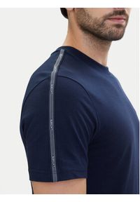 Lacoste T-Shirt TH0888 Granatowy Regular Fit. Kolor: niebieski. Materiał: bawełna #5