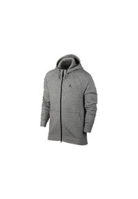 Nike - Bluza męska nike air jordan sportswear wings fleece hoodie dark grey heather. Kolor: szary. Sport: bieganie #2
