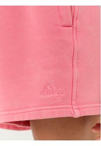 Adidas - adidas Szorty sportowe ALL SZN Fleece Washed IK4261 Różowy Loose Fit. Kolor: różowy. Materiał: bawełna