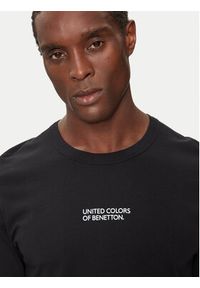 United Colors of Benetton - United Colors Of Benetton Longsleeve 30964M017 Czarny Slim Fit. Kolor: czarny. Materiał: bawełna. Długość rękawa: długi rękaw #4