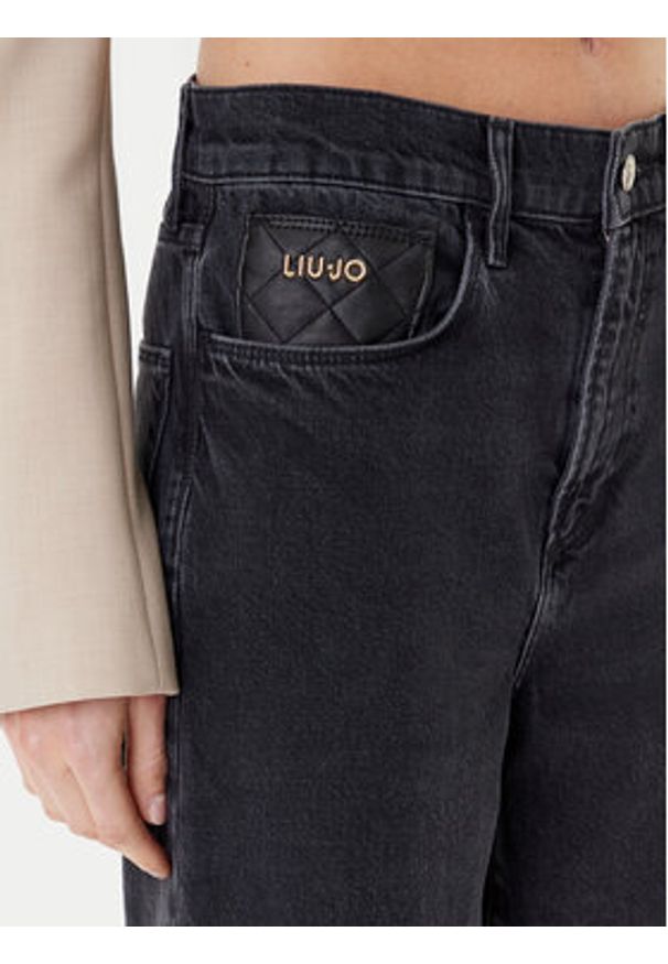 Liu Jo Jeansy UF5125 D4927 Czarny Straight Fit. Kolor: czarny