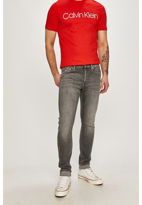 Calvin Klein Jeans - Jeansy. Kolor: szary