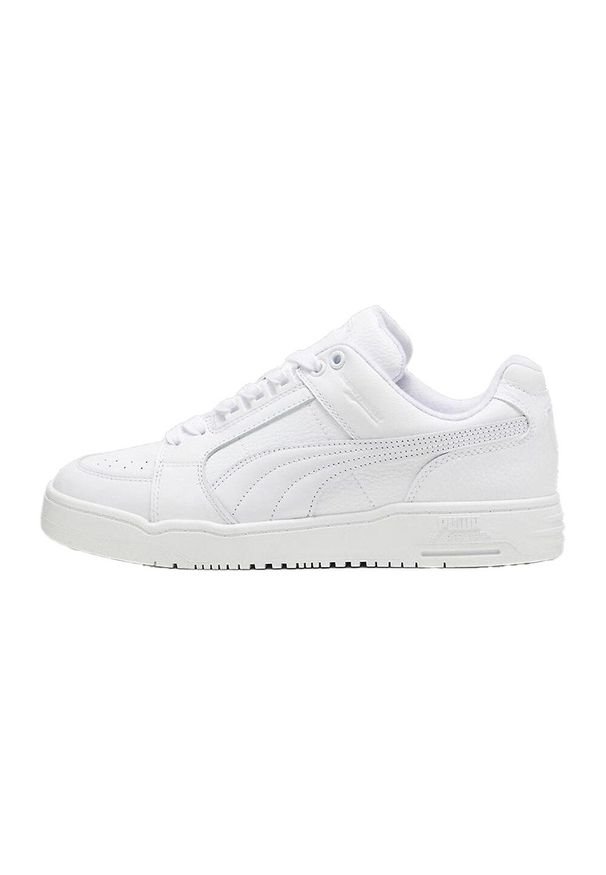 Puma - Trampki Męskie Skóra Niskie Slipstream. Kolor: biały. Materiał: skóra. Sport: turystyka piesza