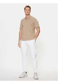 Hugo - HUGO Chinosy 50530886 Biały Slim Fit. Kolor: biały. Materiał: bawełna #5