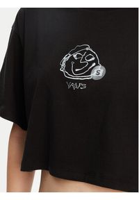 Vans T-Shirt VN000MC5BLK1 Czarny Regular Fit. Kolor: czarny. Materiał: bawełna