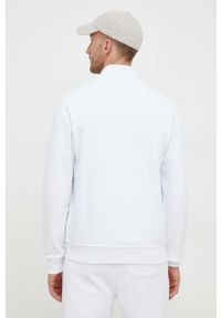 Karl Lagerfeld bluza męska kolor biały z nadrukiem. Kolor: biały. Materiał: materiał. Długość rękawa: długi rękaw. Długość: długie. Wzór: nadruk #5