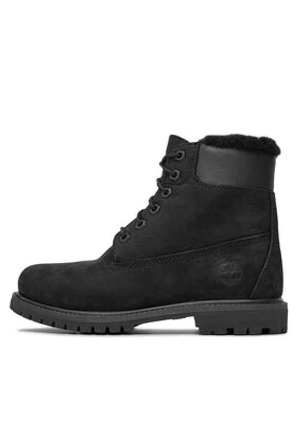 Timberland Trapery 6In Premium Shearling TB0A1U7S0011 Czarny. Kolor: czarny. Materiał: nubuk, skóra