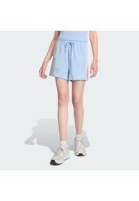 Adidas - Szorty Essentials 3-Stripes Cotton. Kolor: różowy, niebieski, wielokolorowy. Materiał: bawełna. Sport: fitness #1
