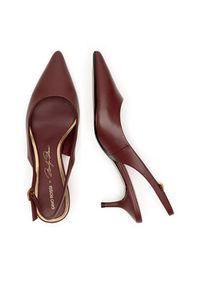 Gino Rossi Czółenka LILIANE-526-2 Bordowy. Kolor: czerwony. Materiał: skóra #6