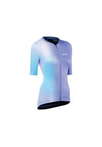 Koszulka rowerowa damska NORTHWAVE BLADE Wmn Jersey pastelowa. Kolor: niebieski. Materiał: jersey. Sport: kolarstwo