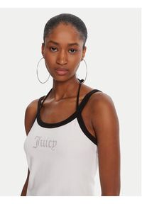 Juicy Couture Top Amira JCWCT225302 Biały Slim Fit. Kolor: biały. Materiał: bawełna #5