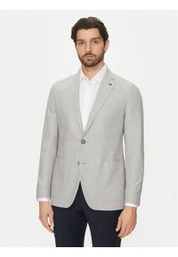 Michael Kors Marynarka MK0SB01083 Szary Regular Fit. Kolor: szary. Materiał: syntetyk #1