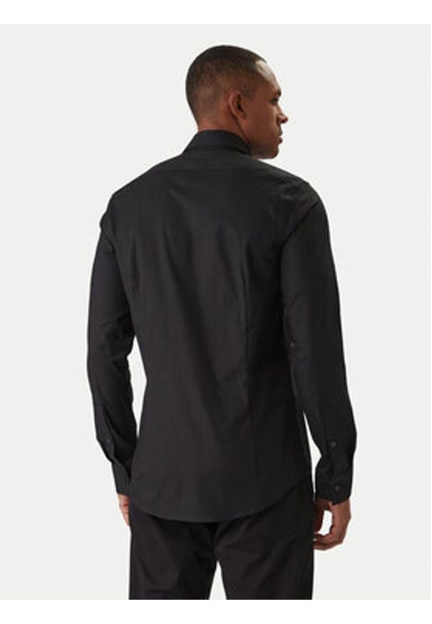 Calvin Klein Koszula LV019EU006 Czarny Slim Fit. Kolor: czarny. Materiał: bawełna