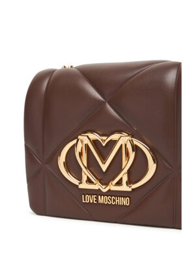 Love Moschino - LOVE MOSCHINO Torebka JC4188PP0NLC0313 Brązowy. Kolor: brązowy. Materiał: skórzane