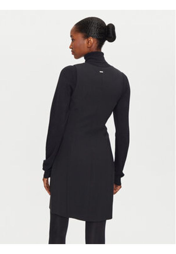 Armani Exchange Sukienka codzienna 6DYA34 YN4YZ Czarny Slim Fit. Okazja: na co dzień. Kolor: czarny. Materiał: syntetyk. Typ sukienki: proste. Styl: casual