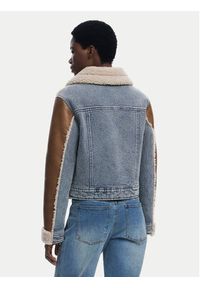 Desigual Kurtka z imitacji skóry Double 25WWEW39 Brązowy Regular Fit. Kolor: brązowy. Materiał: bawełna #3