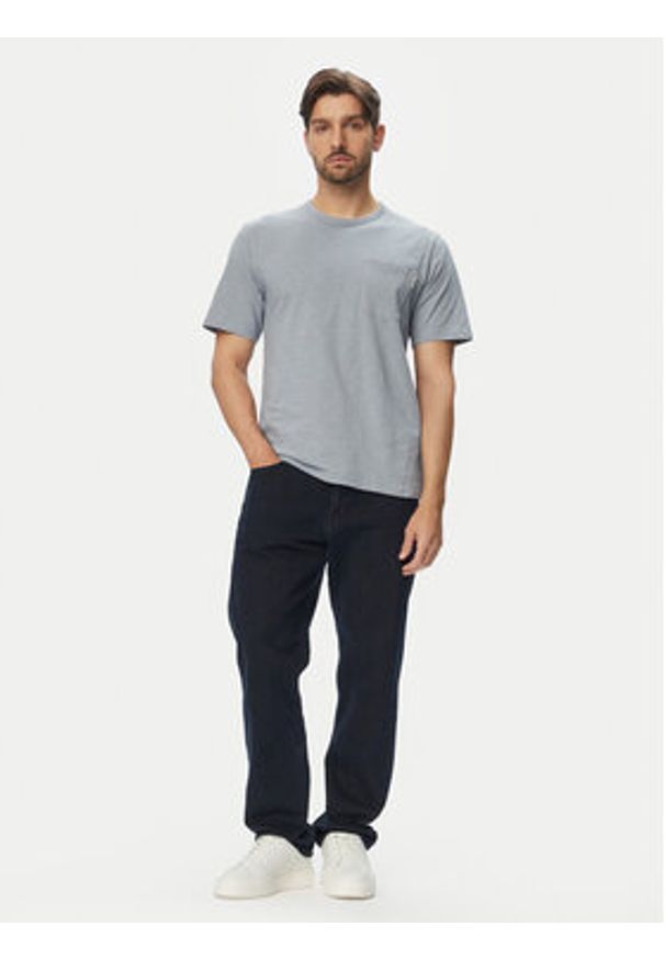Jack & Jones T-Shirt Cassis 12295066 Niebieski Regular Fit. Kolor: niebieski. Materiał: bawełna