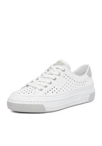 Rieker Sneakersy CEO-L8849-80 Biały. Kolor: biały. Materiał: skóra #4