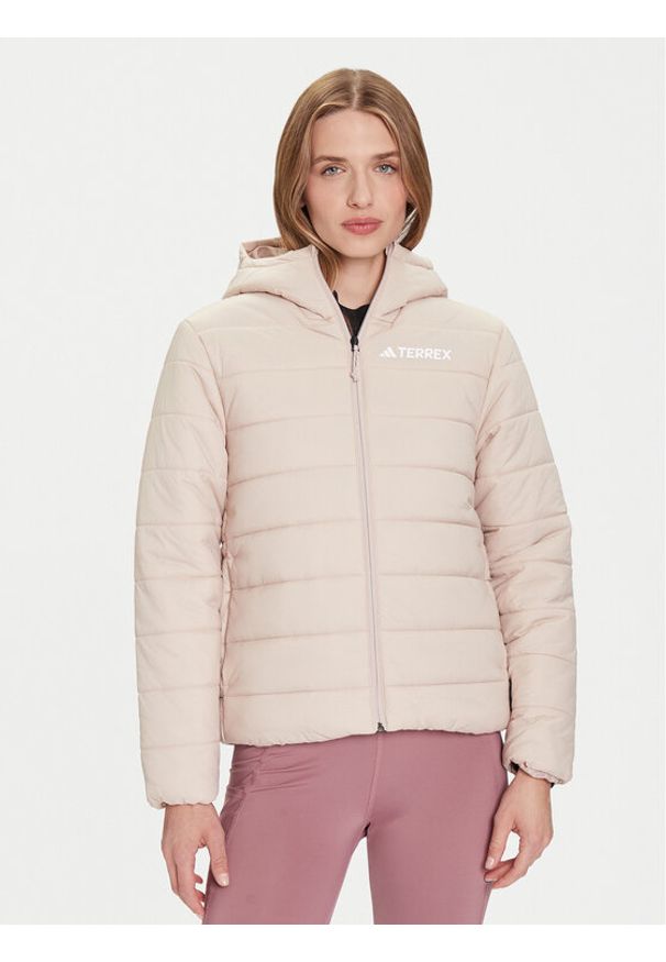 Adidas - adidas Kurtka outdoor Terrex Multi Essentials Climawarm KB2168 Beżowy Regular Fit. Kolor: beżowy. Materiał: syntetyk. Technologia: ClimaWarm (Adidas). Sport: outdoor