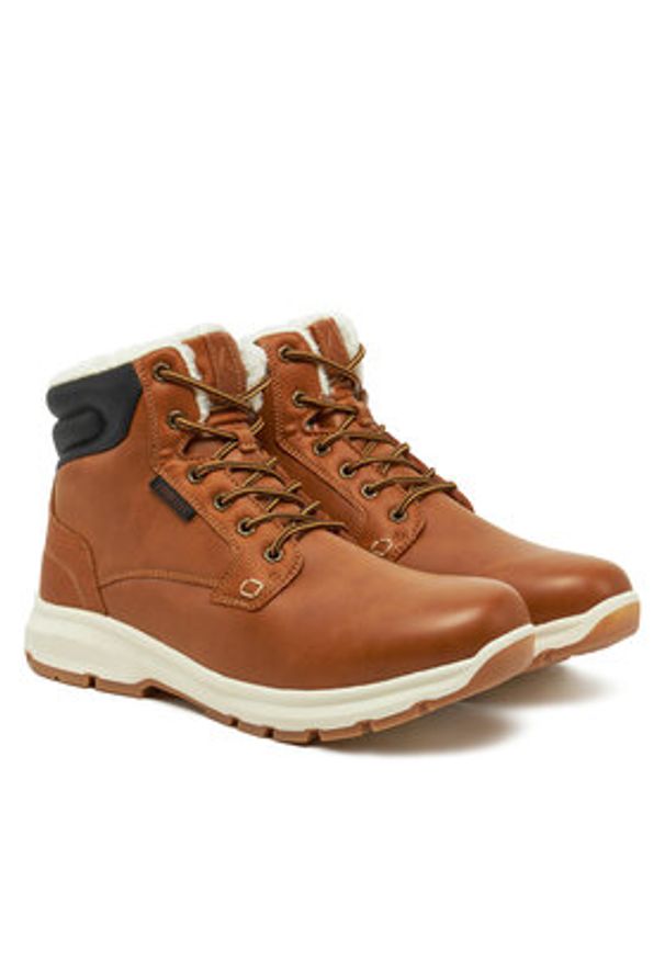 Kimberfeel Trapery Aaron Brązowy. Kolor: brązowy. Materiał: skóra