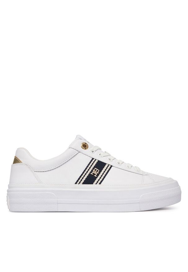 TOMMY HILFIGER - Sneakersy Tommy Hilfiger. Kolor: biały. Obcas: na platformie