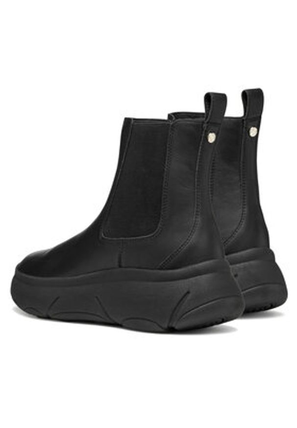 Geox Sztyblety D Nebula 2.0 X D56NHB 00085 C9999 Czarny. Kolor: czarny. Materiał: skóra