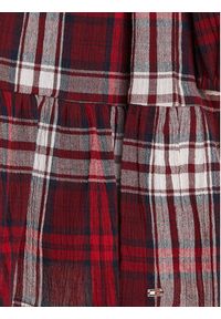 TOMMY HILFIGER - Tommy Hilfiger Sukienka codzienna KG0KG07574 S Czerwony Regular Fit. Okazja: na co dzień. Kolor: czerwony. Materiał: bawełna. Typ sukienki: proste. Styl: casual #3