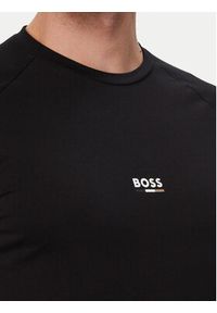 BOSS T-Shirt 50517970 Czarny Slim Fit. Kolor: czarny. Materiał: bawełna #4