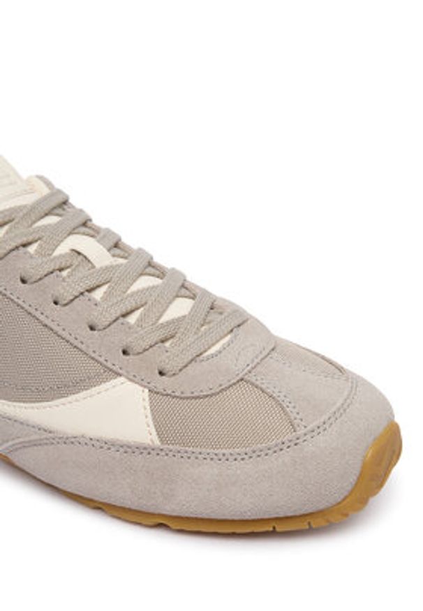TOMMY HILFIGER - Tommy Hilfiger Sneakersy EM0EM01718 Beżowy jasny. Kolor: beżowy. Materiał: skóra, zamsz