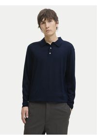 Jack & Jones - Jack&Jones Sweter Merino 12281757 Granatowy Regular Fit. Kolor: niebieski. Materiał: wełna