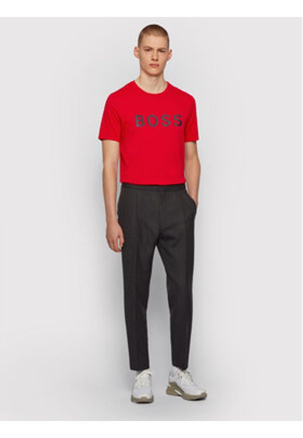 BOSS - Boss T-Shirt Tiburt 50430889 Czerwony Regular Fit. Kolor: czerwony. Materiał: bawełna
