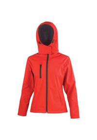 RESULT - Kurtka Result Softshell Capuche Femme Tx Performance. Kolor: czerwony, wielokolorowy, czarny. Materiał: softshell #1