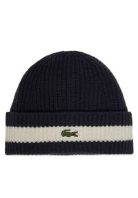 Lacoste Czapka RB9883 Granatowy. Kolor: niebieski. Materiał: wełna