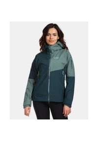 Damska wodoodporna kurtka hardshell Kilpi MAMBA-W. Kolor: zielony. Materiał: hardshell