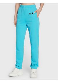 Chiara Ferragni Spodnie dresowe 73CBAT02 Niebieski Relaxed Fit. Kolor: niebieski. Materiał: bawełna
