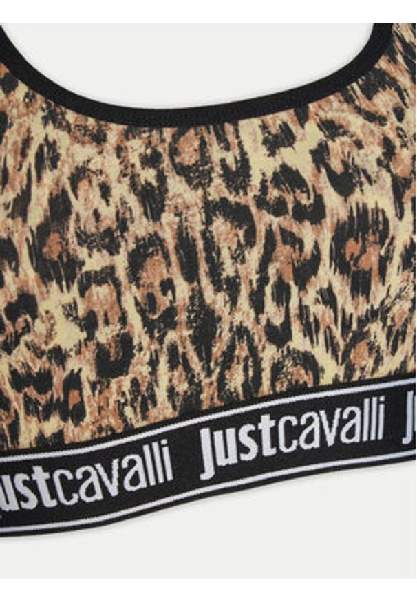 Just Cavalli Biustonosz top 78PAJU02 CJUT3 Brązowy. Kolor: brązowy. Materiał: bawełna