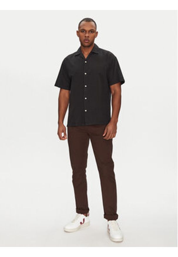 Jack & Jones - Jack&Jones Koszula Breeze Resort 12268967 Czarny Relaxed Fit. Kolor: czarny. Materiał: bawełna