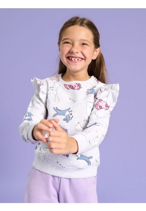 Sinsay - Bluza - wielobarwny. Długość rękawa: długi rękaw. Długość: długie. Wzór: motyw zwierzęcy