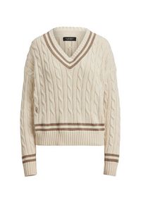 Lauren Ralph Lauren - LAUREN RALPH LAUREN Sweter 200979662003 Écru Relaxed Fit. Materiał: bawełna #4